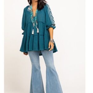 Free People Dreamweaver Embroidered Tunic
